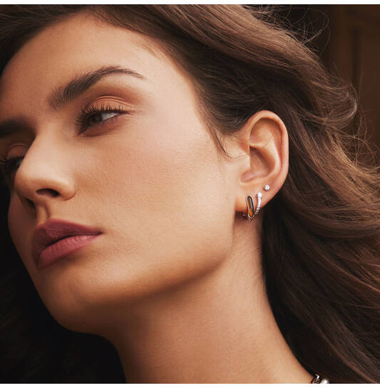  Melodic Poet - Earrings - Silver / Rhodium plated - Zirconia